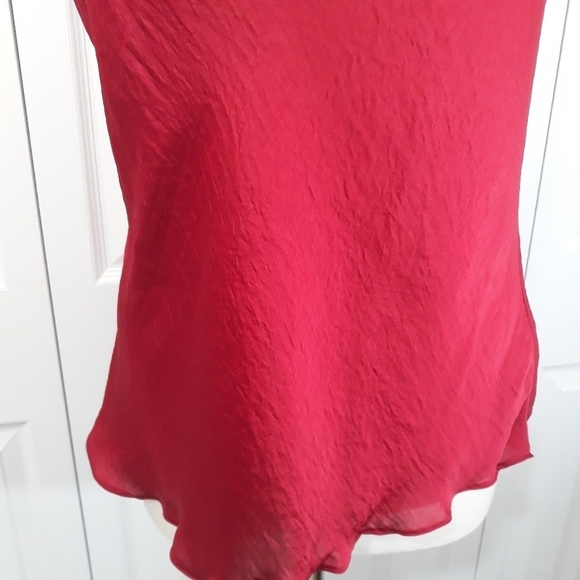 Spense Top Sleeveless in Red Blouse Size Large Lightweight - Picture 4 of 10